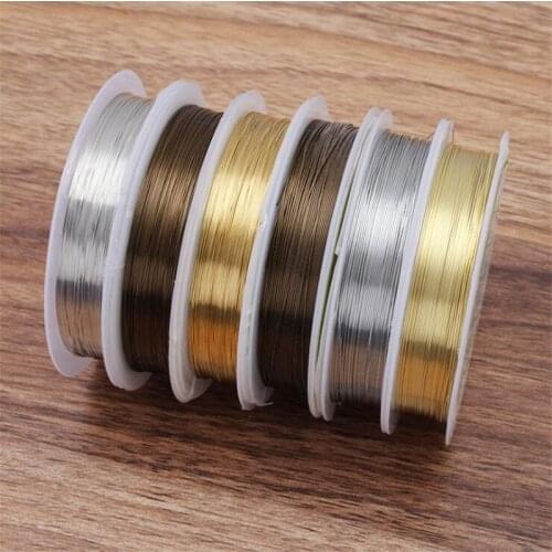 SIXTY TOWFISH 1 Piece Jewelry Accessories 3 Colors Multi-Specification DIY Jewelry Copper Wire Handmade Beaded Wire