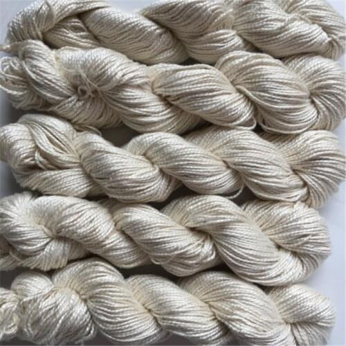 500g 5pieces/lot hank pure silk yarn natural white color undyed yarn silk yarn for knitting hand knitting silk yarn