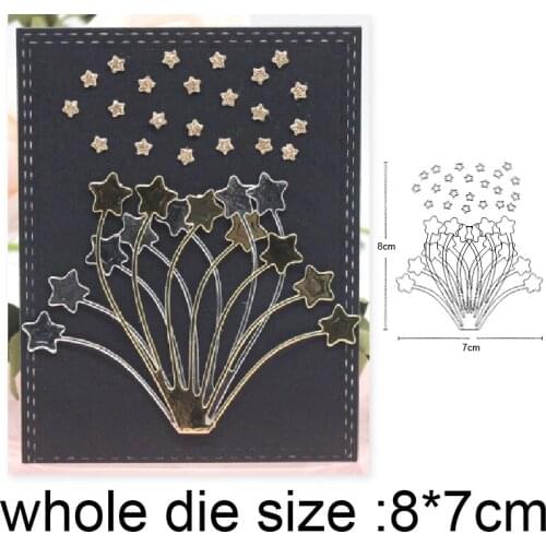 Craft dies Christmas Stars Bouquet Metal Cutting Dies Stencils Dies for DIY Scrapbooking dies Album Paper Card Embossing Die Cut