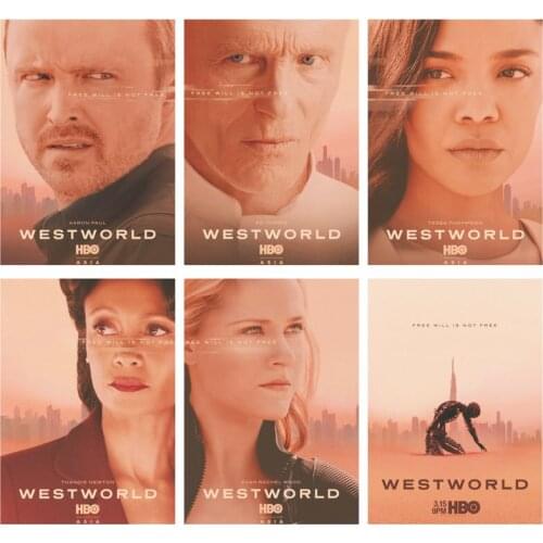 Stickers Self Adhesive Hot Sale 2020 American Sitcom TV Moive Poster Westworld Season 3 Poster Magazine Custom DIY Painted