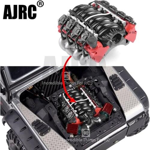 1PCS LS7 V8 Simulate Radiator Cooling Fan Electric Engine Motor for 1:10 RC Car AXIAL SCX10 90046 TRX4 Redcat LS7 V8 engine