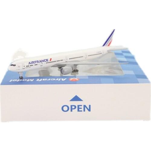 1: 400 Scale Air France Airways B777-300ER Airlines Model with Base Alloy Aircraft For Collectible Souvenir Show Gift Toys
