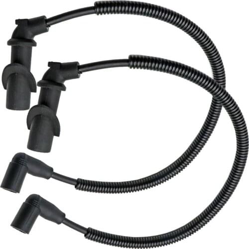 2PCS Ignition Coil Spark Plug Cap & Wire for Polaris Sportsman Ranger RZR 700 800 ATV Accessories Offroad Motorcycle Parts New