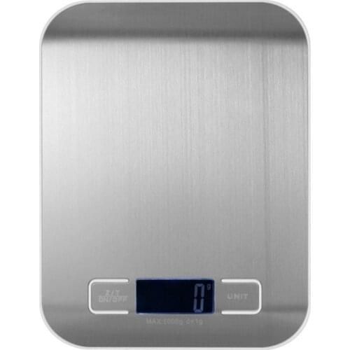 5k/10kg High Precision Lcd Display Mini Electronic Scales Pocket Steel Kitchenscale Balance Weight Kitchen Food Scale L4U9
