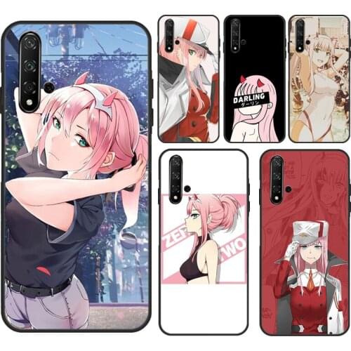 Zero Two Darling in the FranXX Anime For Huawei Nova 2 3 i 2Z 5T Y7A Y6P Y5P 2020 Y3 II Y5 2017 Y9 Y7 2019 Y6 Prime 2018 Case