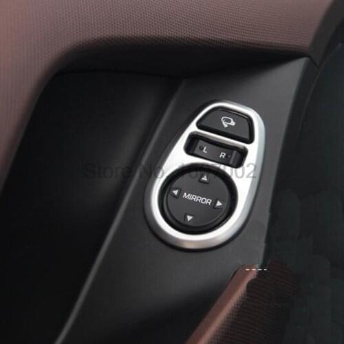For Hyundai Creta IX25 2015 2016 2017 Door Armrest Rearview Mirror adjust button Cover Trim Modling Garnish ABS/Stainless Steel
