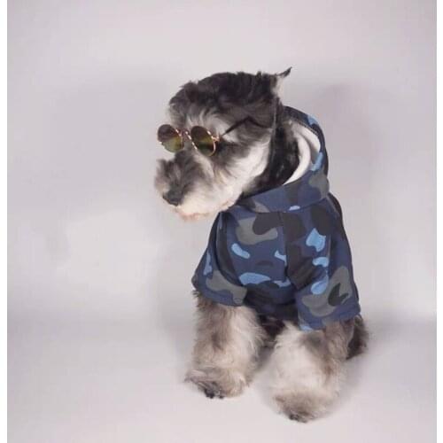 French Bulldog Winter Warm Camouflage Hoodie Dog Clothes Pet Puppy Coat Schnauzer Chihuahua Jacket Pug Teddy Dropshipping AQC03