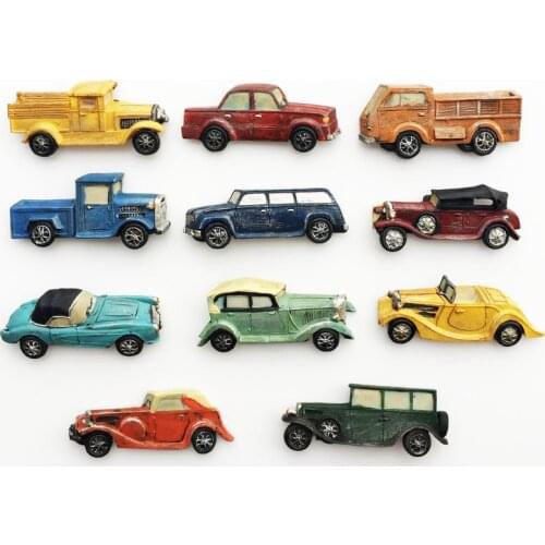 Creative magnetic refrigerator pasted American and European 3D classical classic car childrens education crafts Fridge Magnet