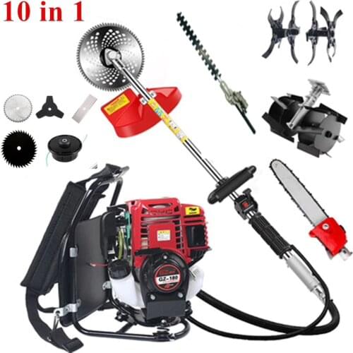 GX35Backpack 10 in 1 Brush cutter 4 stroke GX35 Engine Petrol strimmer