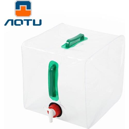 Hot 2020 outdoor wild camping 20L transparent bucket folding folding bucket bucket kettle use