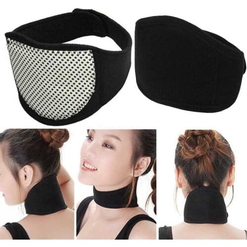 Neck massager support brace Magnetic Health Care Far Infrared Spontaneous Heating Pain Relief massage Neck scarves warmer Belt