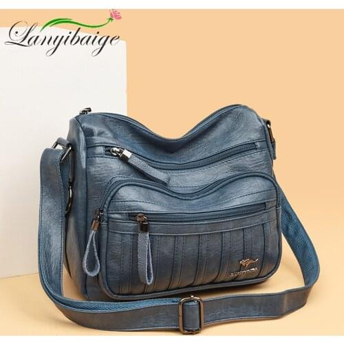 Soft Skin Leather Luxury Handbags Women Bags Designer Shoulder Crossbody Hand Bags For Women 2021 Purses and Handbags