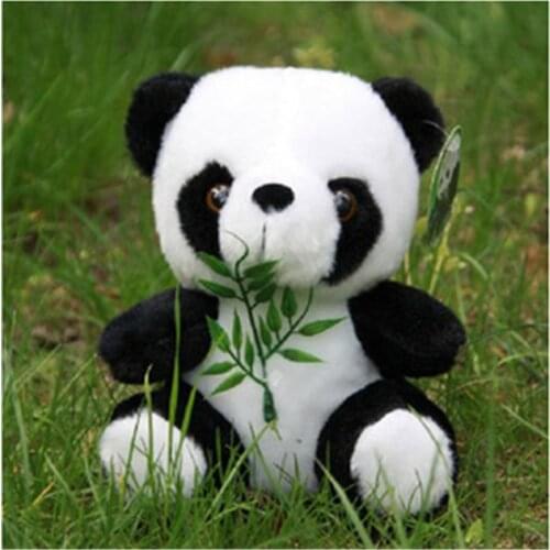 NEW Panda Plush Stuffed TOY Animal DOLL , 18CM Soft Keychain Gift Plush Dolls Toys Gift Stuffed Soft Doll
