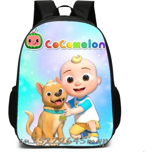 Fashion Cartoon Cocomelon School Bags Backpack for Girls Boys Children Orthopedic Backpack Mochila Infantil Grade 1-5