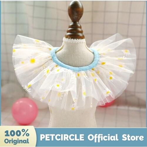 PETCIRCLE Dog Puppy Bibs Clothes Daisy Fairy Bibs Pet Cat Fit Small Dog All seasons Pet Cute Costume Dog Cloth Dog Bibs