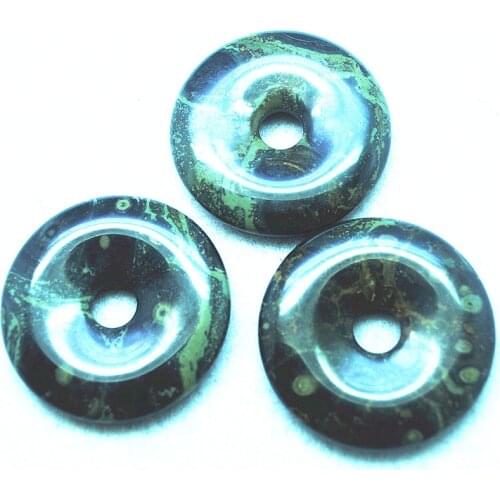 2PCS Kambaba Jasper Stone Pendants Donuts Shape Size 40MM Hot DIY Jewelry Accessories Wholesale Price Free Shippings