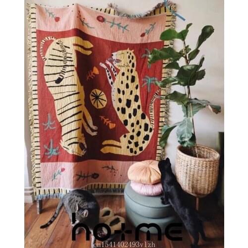 Casual Blankets Carpet Decoration pink panther Carpet Sofa Leisure Carpet Original Single Tapestry Sofa Mat
