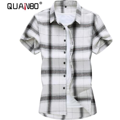 Мужские клечатые рубашки QUANBO China At AliExpress
