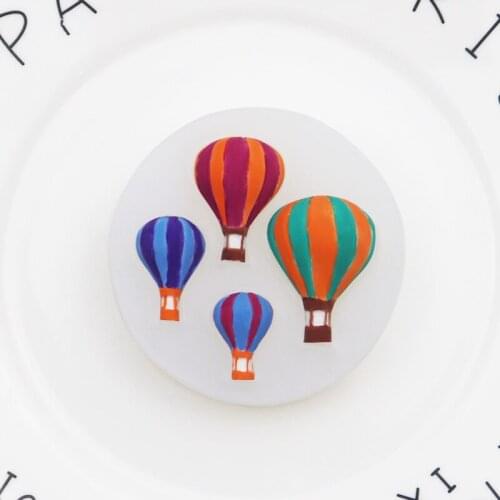 Romantic Hot Air Balloon Fondant Silicone Mold Decoration DIY Ultra-light Clay Mold XGY-252