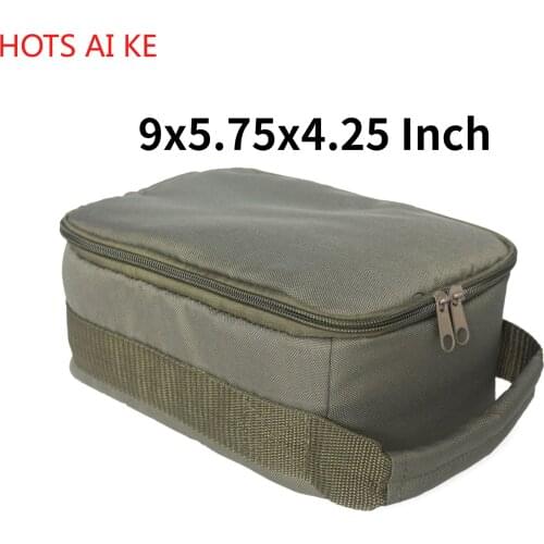 Large Capacity Fishing Bag Portable Multiple Compartments Line Reel Lures Hook 4-Layer Polyester Fishing Tackle Storage
