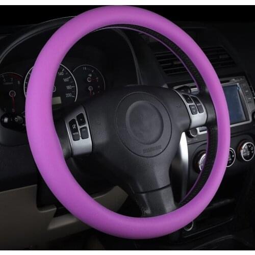 Car Styling Universal Car Silicone Steering Wheel Glove Cover Texture Soft Multi Color Soft Silicon Steering Wheel Accessories