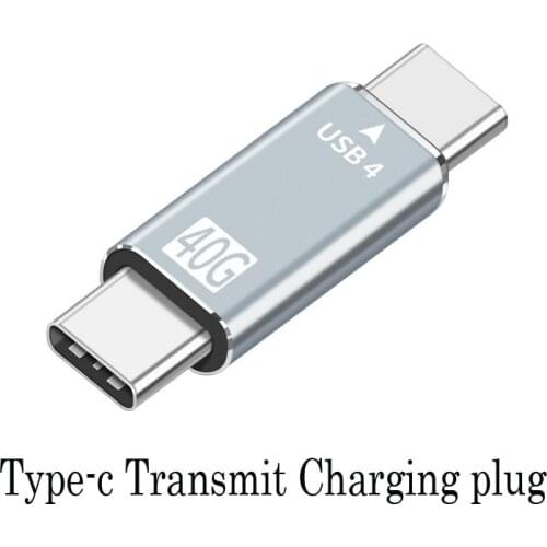 USB 4.0 Type C Adapter USB C Male to Male Converter 40 Gbps Data Sync Adapter Type-C Extension Cable for Laptop Phone Tablet