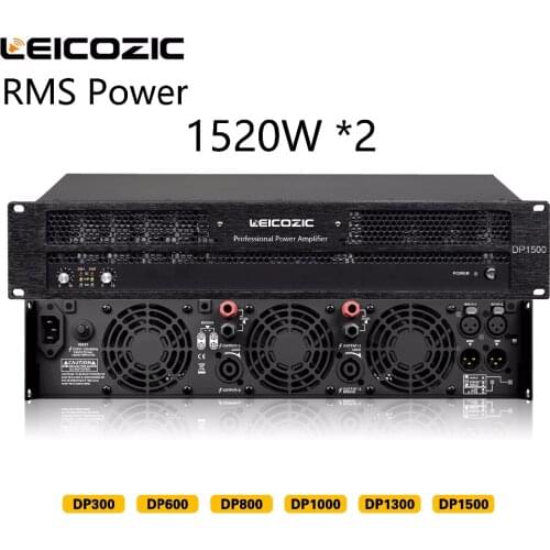 Leicozic DP1500 High Power Amplifier 1520W+1520W RMS 8OHMS Professional subwoofer Amplifier AMP Stereo line array amplifiers