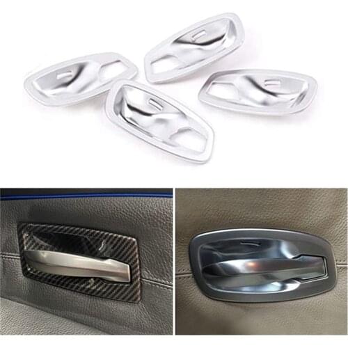 Car Interior Door Handle Bowl Frame Protective Cover for BMW 5 Series E60 2006-2010