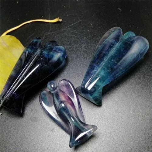 1PC 50-70mm Natural Crystal Mineral Fluorite Angel rose angel stone for home decoration