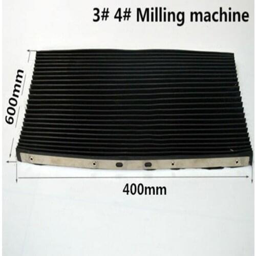 1PC Bridgeport Milling Machine Part Accordion Type Way Mill Rubber Cover 400*600 Lathe Machine CNC Milling
