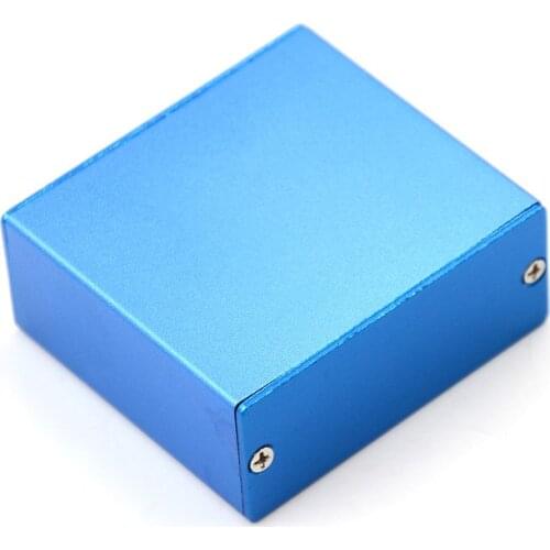 1pc Electronic Project Enclosure Case Blue Aluminum PCB Instrument Box 50*58*24MM