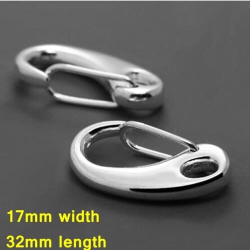 200piece lot rhodium color 32mm C Swivel Lobster Clasp Snap Hooks Key Purse Chain Holder Strap DIY accessories SCH008