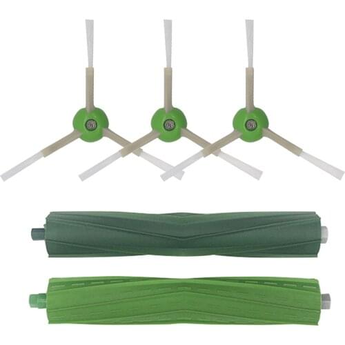 3* Side Brush+2*Brush Roll for iRobot Roomba i7 E5 E6 I Series Robot Vacuum Cleaner Replacement Spare Parts