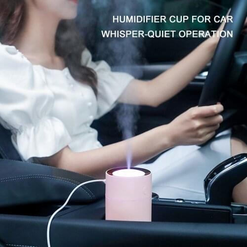 320ml Car USB Humidifier Cup Portable Humidifier for Car Office Bedroom Filter Free Vaporizer Mini Cup Humidifier