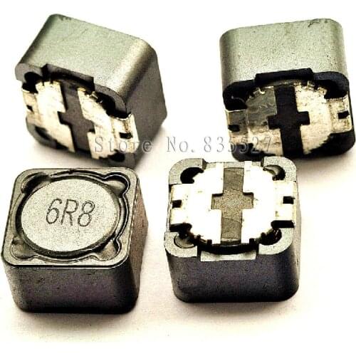 50PCS/LOT Shielded inductor 12 * 12 * 7 mm 6.8UH printing 6R8 SMD Power Inductors CD127