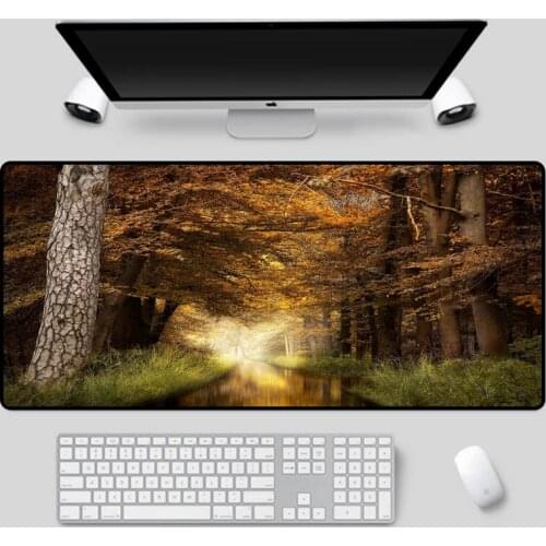XGZ Large-size exquisite landscape mouse pads are used as desk pads for home computer keyboards