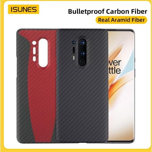 Pure Carbon Fiber Real Aramid For Oneplus 8 Pro Cases Ultra Thin Lens Protection Ultra-light Luxury Phone Cover For Oneplus 8T