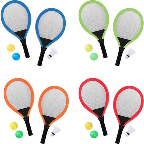 Kids Tennis Rackets Set with Shuttlecock Plus 2 Balls Child Badminton Sports Game AN88