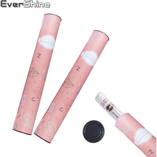 EverShine Diamond Painting Accessories DIY Diamond Embroidery Storage Wrapping Cylinder Package Pink Gift Box 1PCS