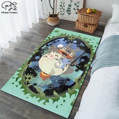Totoro Kawaii carpet kids room soccer rug field parlor bedroom living room floor mats children large rugs home mat 01