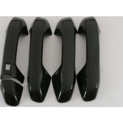 For Kia Cerato k3 2019 2020 Exterior ABS Chrome Side Carbon Fiber Door Handle Cover Catch Trim Car Accessories