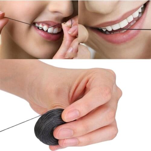 New Dental Flosser 1PC 50m Black Dental Flossing The Dirt Between The Teeth Removing Stains Eliminating Bad Breath 35
