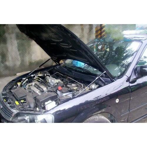 Front Hood Bonnet Gas Struts Lift Support Shock Damper Carbon Fiber For 2004-2010 Citroen Citroën C4 Hatchback