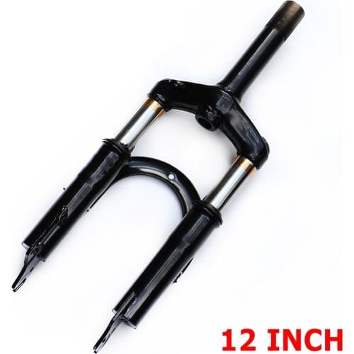 12inch Front Suspension Fork Front Fork For Brake Disc Alloy Steel Holder For Motorcycle MTB Bicycle Electric Scooter Tube Shock