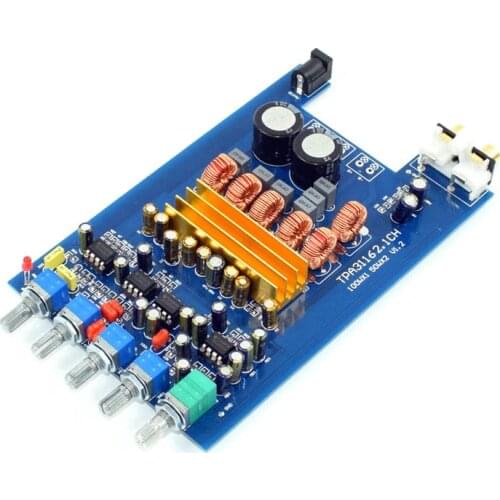 KYYSLB TPA3116 2.1 amplifier board 5A 2*50W+100W Class D 4 pieces NE5532 2.1 with tone digital power amplifier board
