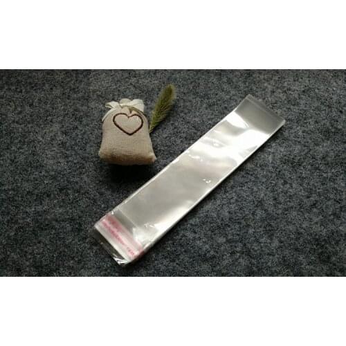 Clear Resealable Cellophane/BOPP/Poly Bags 4*20cm Transparent Opp cosmetic Bag Packing Plastic Bags Self Adhesive Seal 4*20 cm