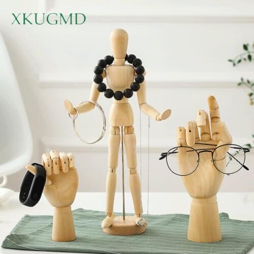 Joint Doll Body Model Wooden Character Modeling Crafts Item Shelf Office Desktop Decoration Home Decor Accessories