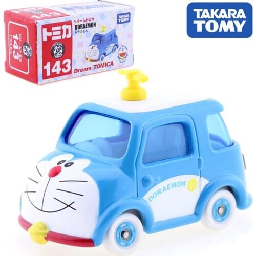 Takara Tomy Dream Tomica No.143 Doraemon Car Hot Pop Kids Toys Motor Vehicle Diecast Metal Model Collectibles New