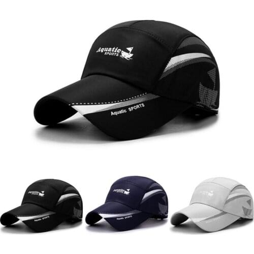 Unisex Summer Cycling Quick-drying Baseball Cap Outdoor Leisure Hiking Cotton Sun Protection Caps Net Mesh Solid Color Hats