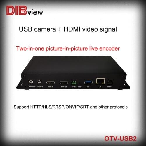 USB2 HDMI H265 H264 1080P60FPS Loop out Video Encoder to IP Streaming Facebook Youtube SRT/RTMPs/RTSP/TS/HLS-M3U8/FLV/UDP live